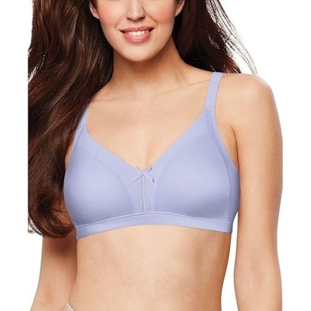 Bali‎ Women's Double Support Wireless, Lace Bra with Stay-in-Place Straps - 40C